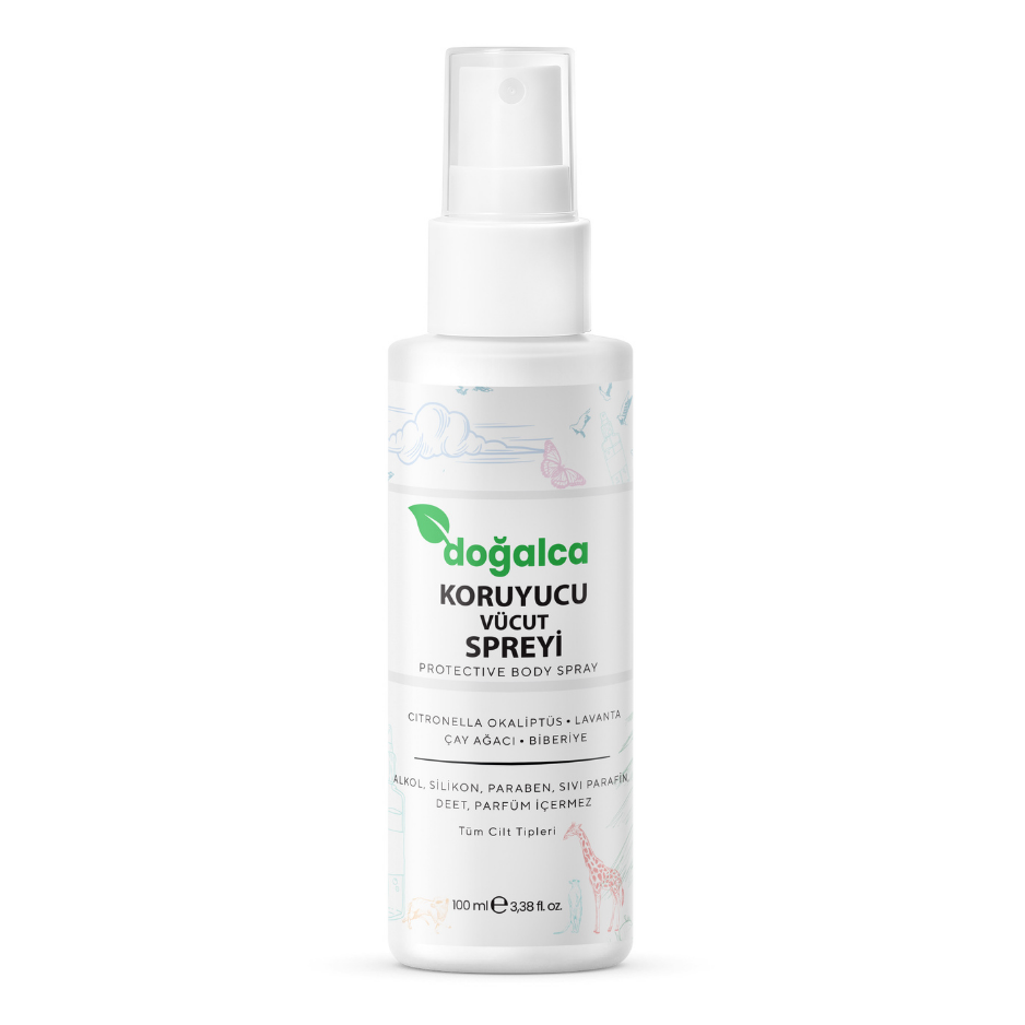 %100 Doğal Koruyucu ve Kovucu Sprey Losyon Bitkisel Tüm Vücut İçin Seyahat Tatil Boy 100ml