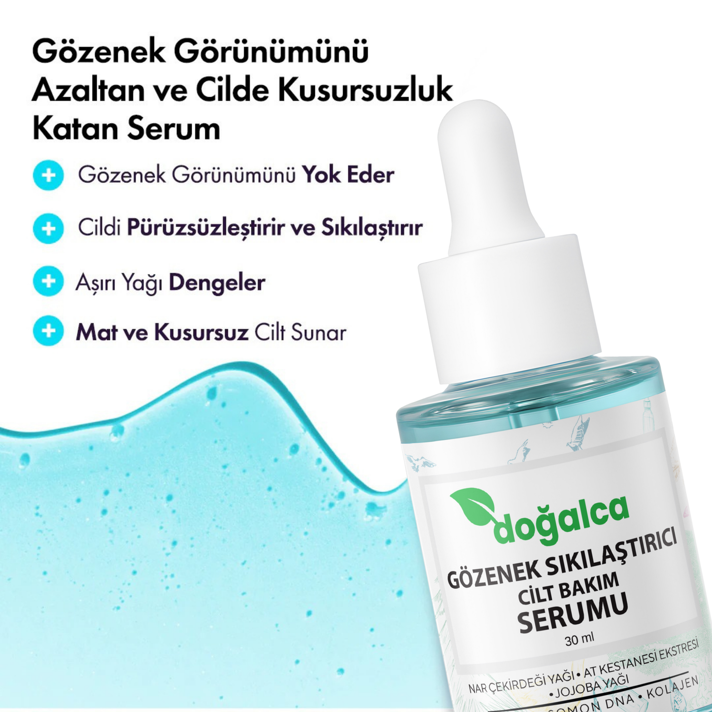 Nar Çekirdeği Yağlı Canlandırıcı, Nemlendirici ve Gözenek Sıkılaştırıcı Yüz Serumu 30 ml