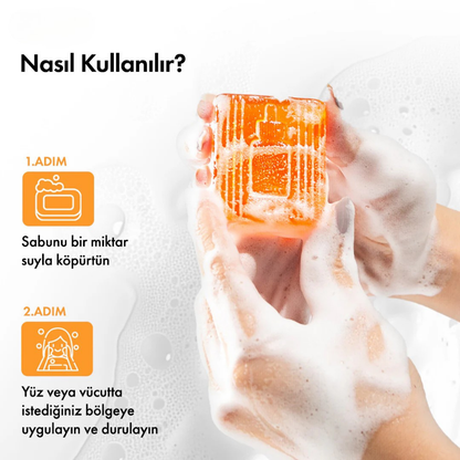 Kojik Asit & Zerdeçal Leke Karşıtı & Cilt Tonu Eşitleyen Cilt Aydınlatıcı Temizleme Barı 85g 3oz