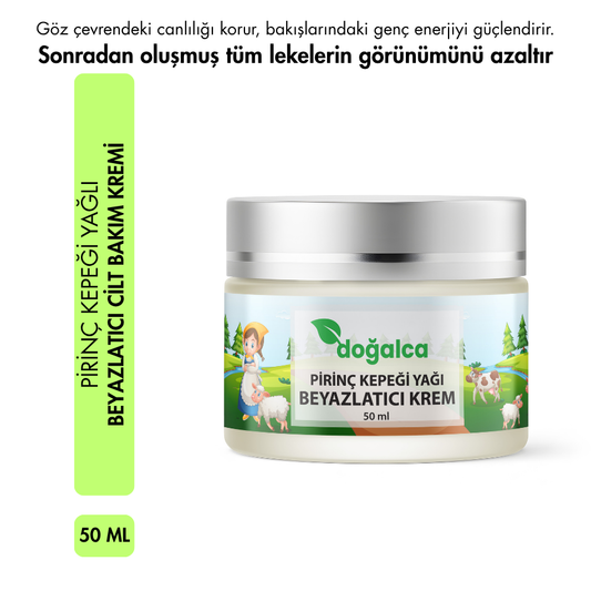 Pirinç Kepeği Yağ Özlü Beyazlatıcı Cilt Bakım Kremi 50ml