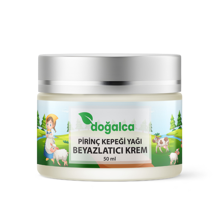Pirinç Kepeği Yağ Özlü Beyazlatıcı Cilt Bakım Kremi 50ml
