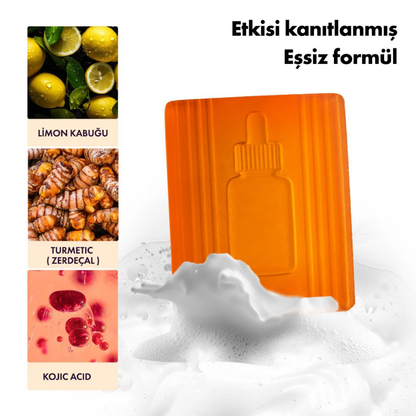 Kojik Asit & Zerdeçal Leke Karşıtı & Cilt Tonu Eşitleyen Cilt Aydınlatıcı Temizleme Barı 85g 3oz