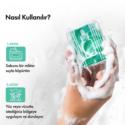 Kaplan Otu Özlü Canlandırıcı, Nemlendirici ve Acne Karşıtı Temizleme Barı 85g 3oz