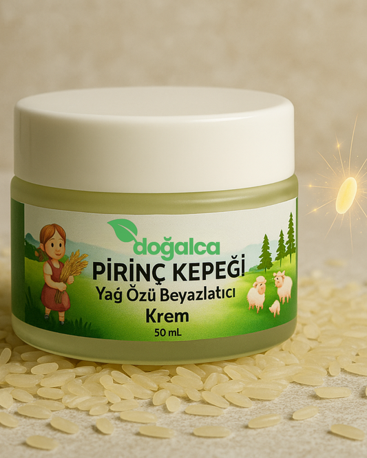 Pirinç Kepeği Yağ Özü Beyazlatıcı Leke Kremi