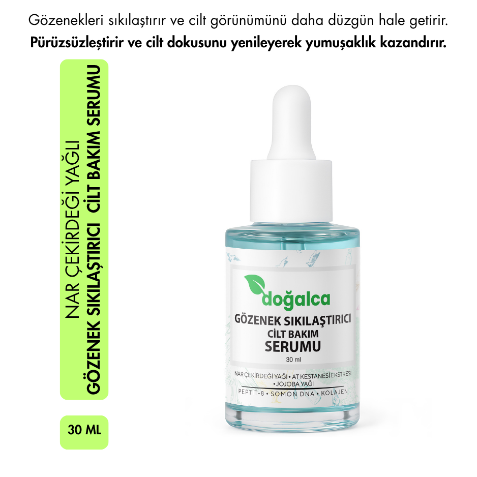 Nar Çekirdeği Yağlı Canlandırıcı, Nemlendirici ve Gözenek Sıkılaştırıcı Yüz Serumu 30 ml