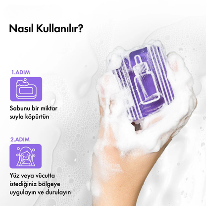 Aleovera & Peptit Yaşlanma, Kaz Ayakları & Kırışıklık Karşıtı Temizleme Barı 85g 3oz
